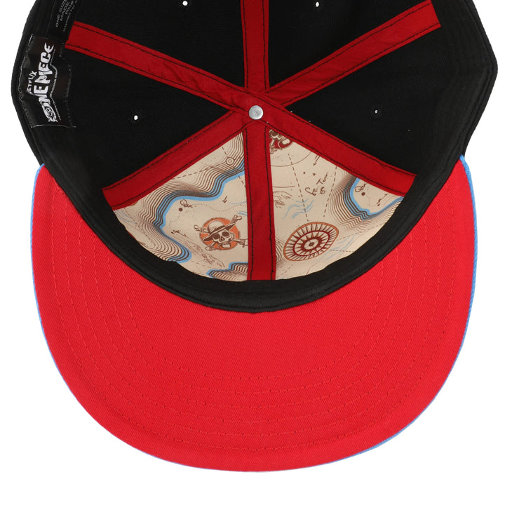 One Piece Straw Hat Pirates Compass Snapback Hat