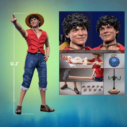 One Piece Monkey D Luffy Sixth Scale Figure by Hot Toys Netflix Version