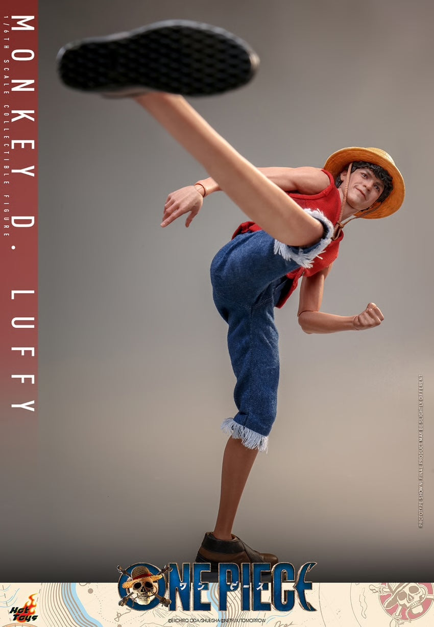 One Piece Monkey D Luffy Sixth Scale Figure by Hot Toys Netflix Version