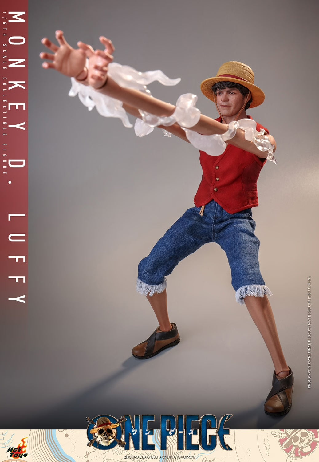 One Piece Monkey D Luffy Sixth Scale Figure by Hot Toys Netflix Version