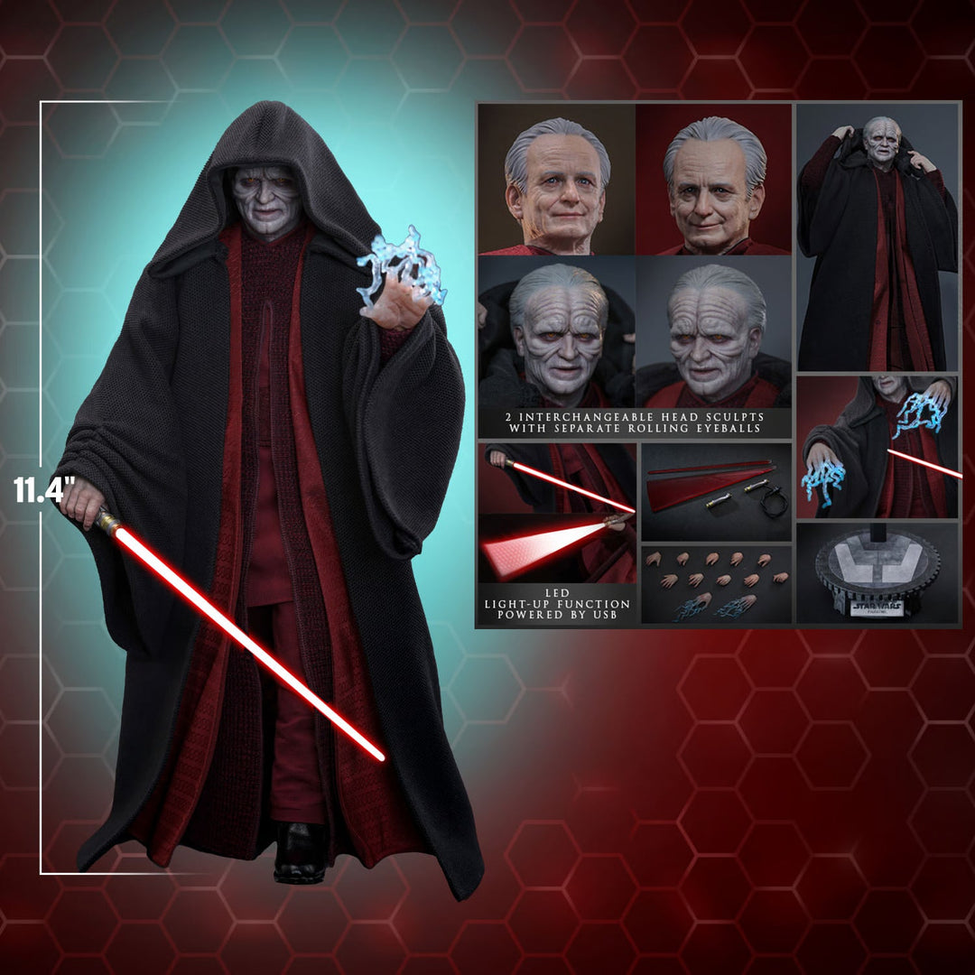 *Pre-Order* Star Wars Palpatine (Darth Sidious)™ Sixth Scale Figure by Hot Toys