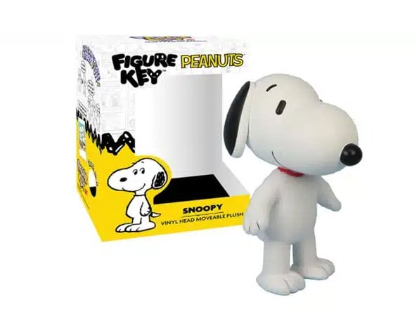Peanuts Snoopy Figurekey 8-Inch Moveable Plush with Vinyl Head