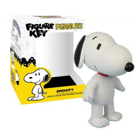 Peanuts Snoopy Figurekey 8-Inch Moveable Plush with Vinyl Head