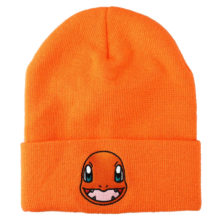 Charmander Pokemon Embroidered Cuff Beanie Hat