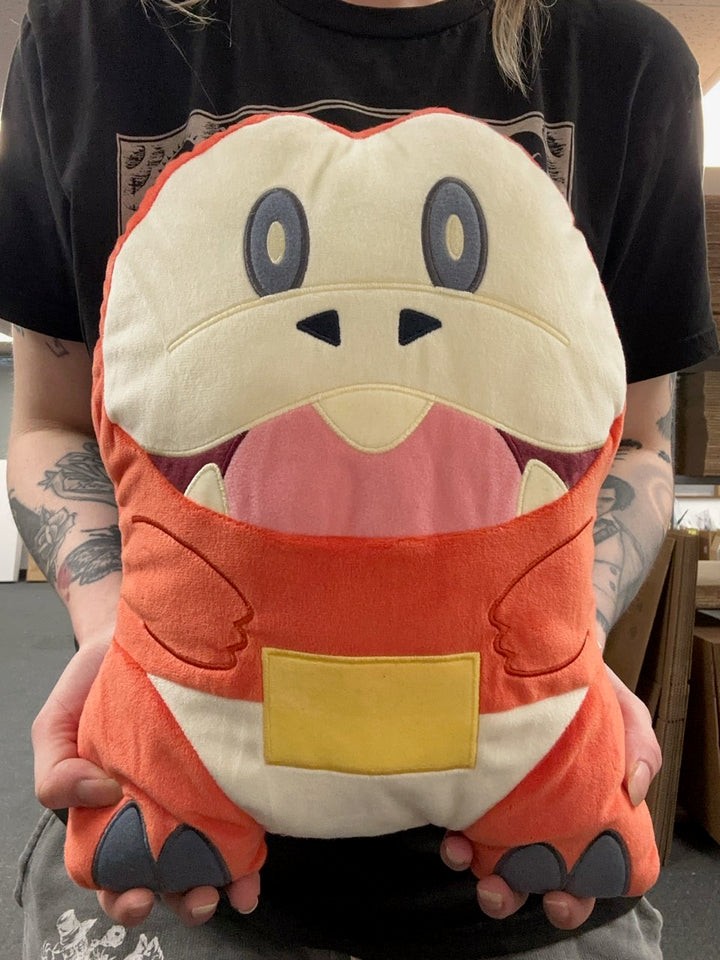 Pokemon Fuecoco Large Plush Cushion Pillow (Flat), 13.8"