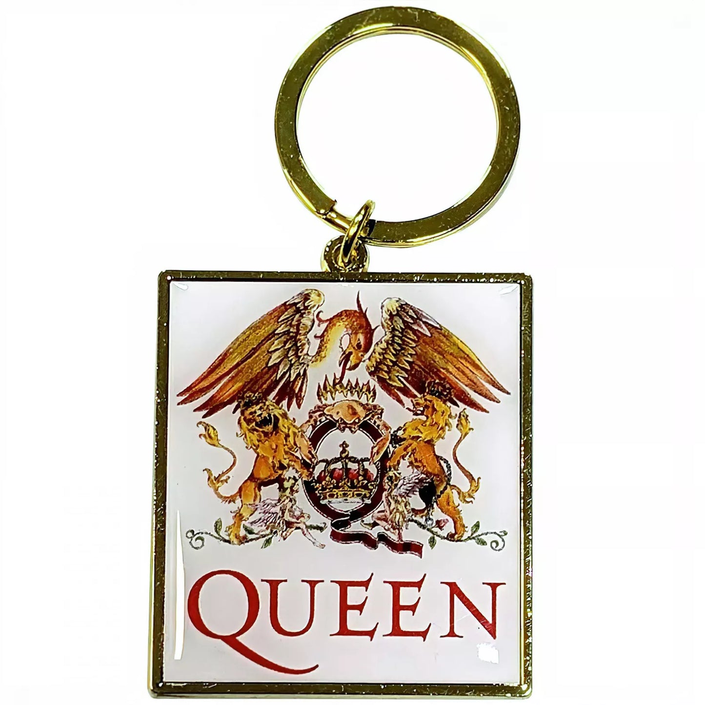 Queen Classic Crest Band Logo Keychain