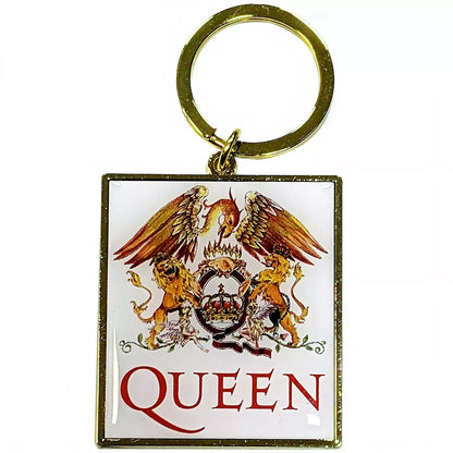 Queen Classic Crest Band Logo Keychain