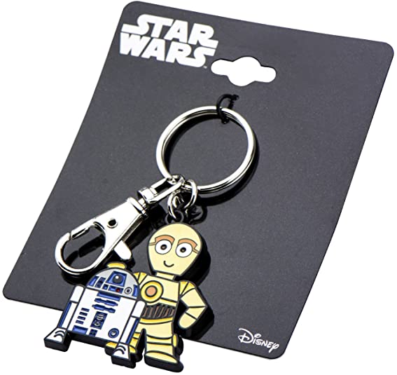 R2-D2 and C-3PO (Star Wars) Metal Keychain