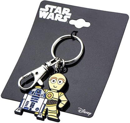 R2-D2 and C-3PO (Star Wars) Metal Keychain