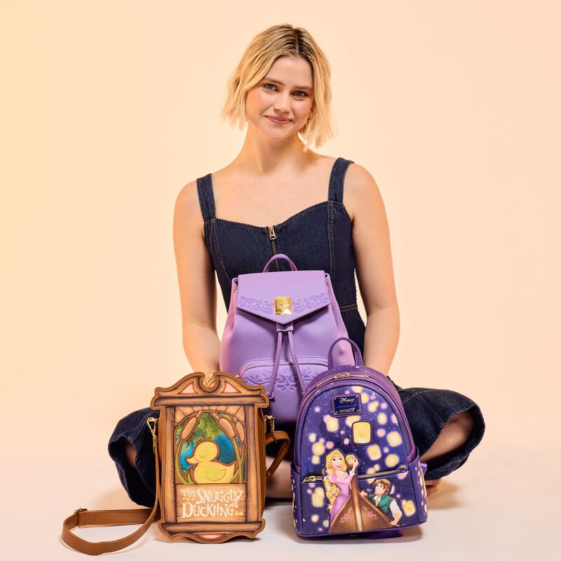 Loungefly Disney Tangled Rapunzel & Flynn Rider Lantern Light Up Mini Backpack