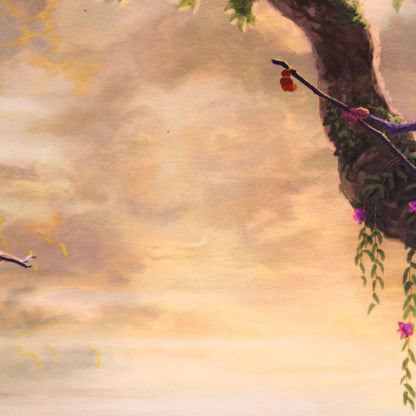 Return to Pride Rock (The Lion King) Disney Thomas Kinkade Framed Art Print