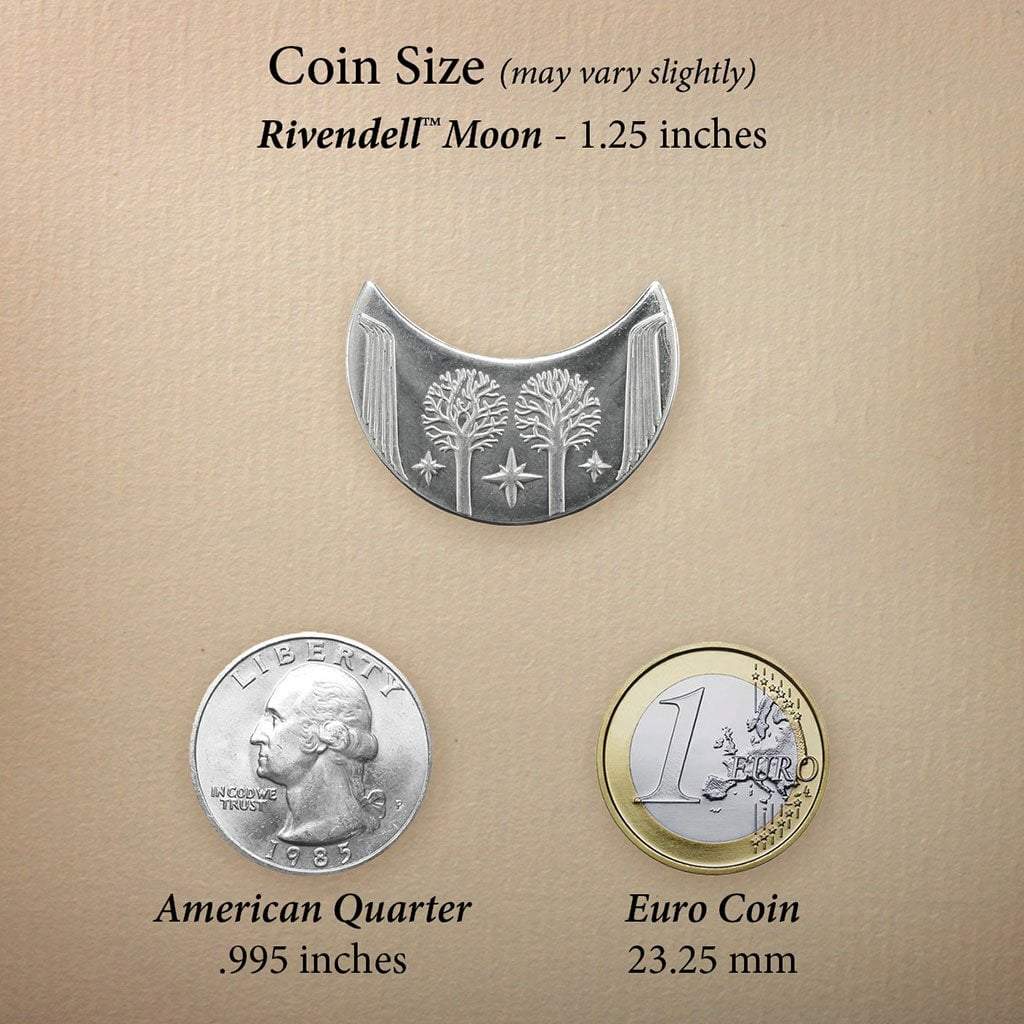 Mithril Blue Moon of Rivendell Lord of the Rings Pendant Necklace