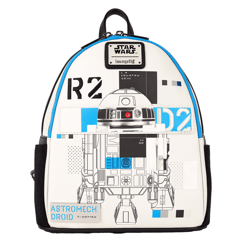 Loungefly Star Wars: The Power of the Force R2-D2 Astromech Droid Light Up Mini Backpack