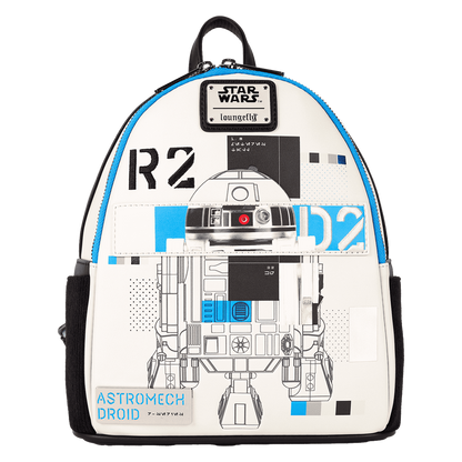 Loungefly Star Wars: The Power of the Force R2-D2 Astromech Droid Light Up Mini Backpack