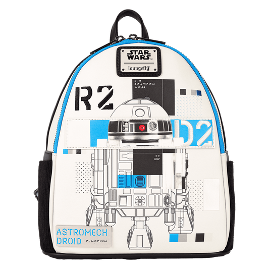 Loungefly Star Wars: The Power of the Force R2-D2 Astromech Droid Light Up Mini Backpack