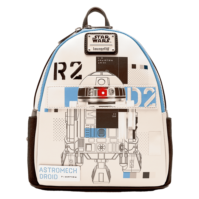 Loungefly Star Wars: The Power of the Force R2-D2 Astromech Droid Light Up Mini Backpack