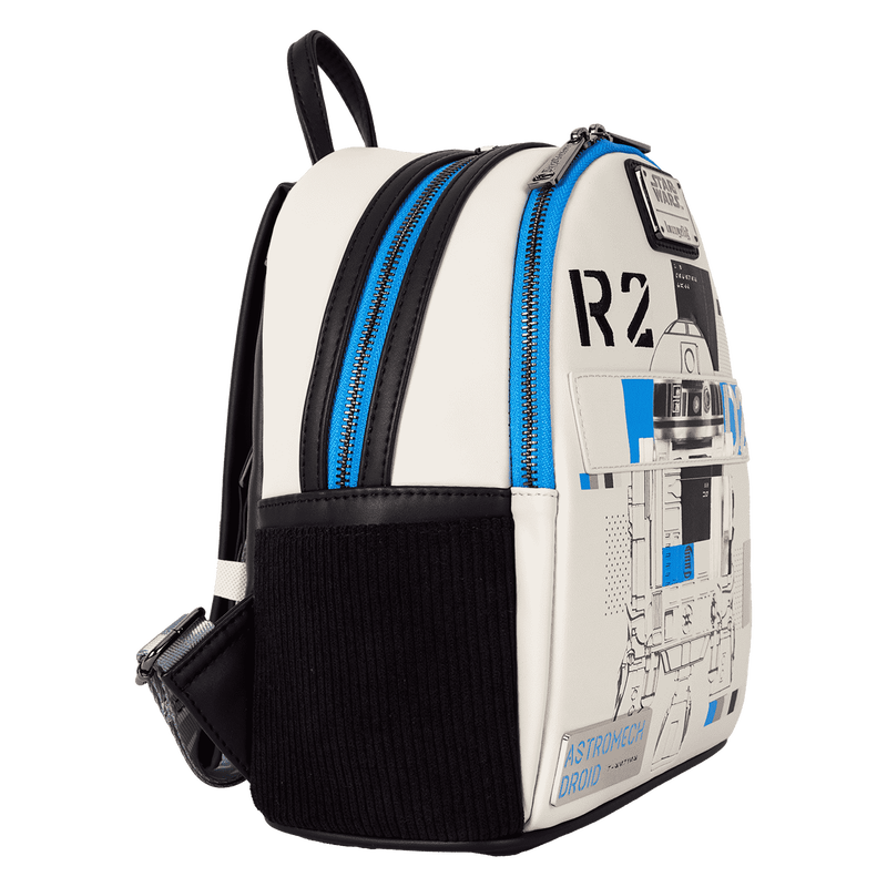Loungefly Star Wars: The Power of the Force R2-D2 Astromech Droid Light Up Mini Backpack
