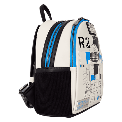 Loungefly Star Wars: The Power of the Force R2-D2 Astromech Droid Light Up Mini Backpack