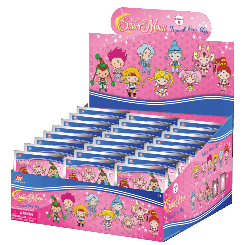 Sailor Moon 3D Foam Bag Clip Series 9 Blind Bag Box of 24
