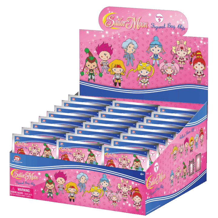 Sailor Moon 3D Foam Bag Clip Series 9 Blind Bag Box of 24