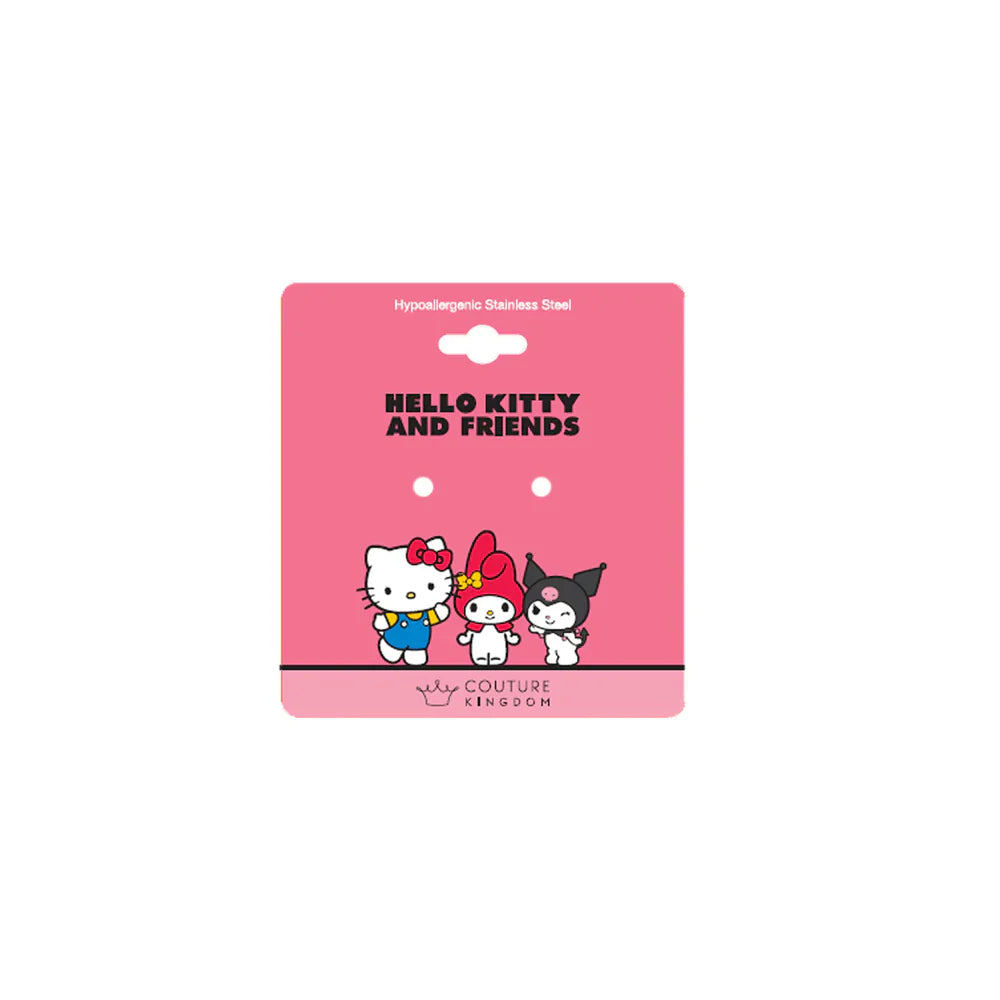 Kuromi Hello Kitty Sanrio Enamel Stud Earrings