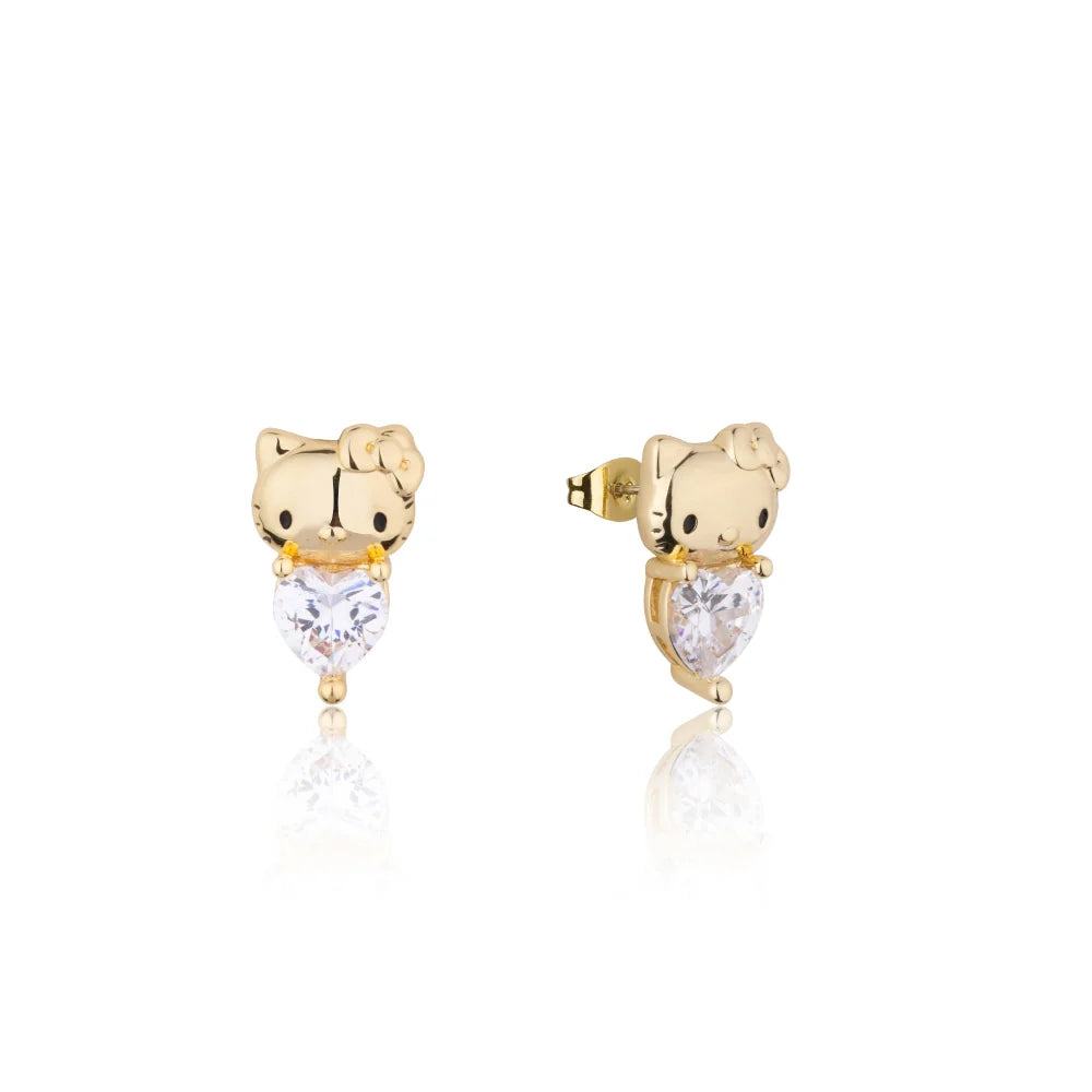 Sanrio Hello Kitty April Birthstone Stud Earrings