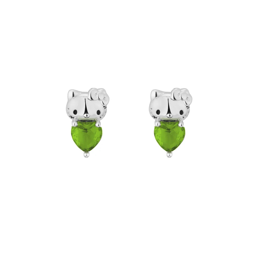 Sanrio Hello Kitty August Birthstone Stud Earrings