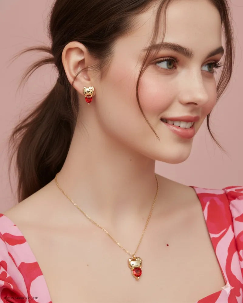 Sanrio Hello Kitty November Birthstone Stud Earrings