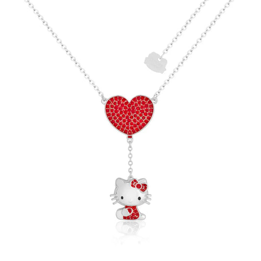 Sanrio Hello Kitty Crystal Heart Drop Necklace