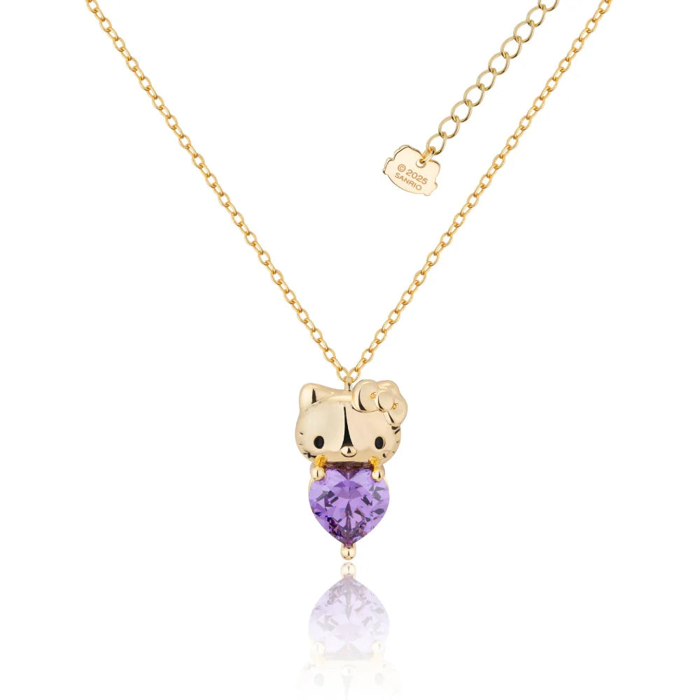 Sanrio Hello Kitty February Birthstone Necklace