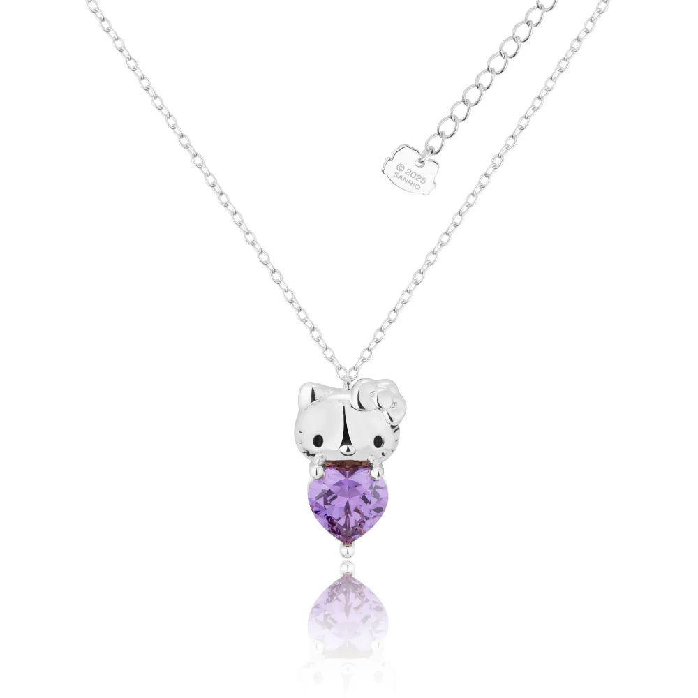 Sanrio Hello Kitty February Birthstone Necklace