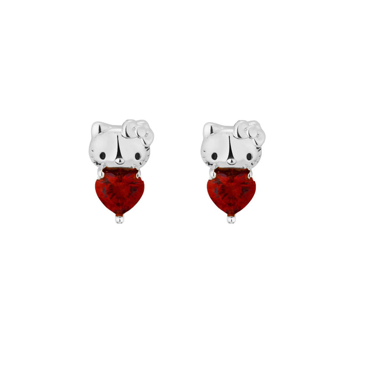 Sanrio Hello Kitty January Birthstone Stud Earrings
