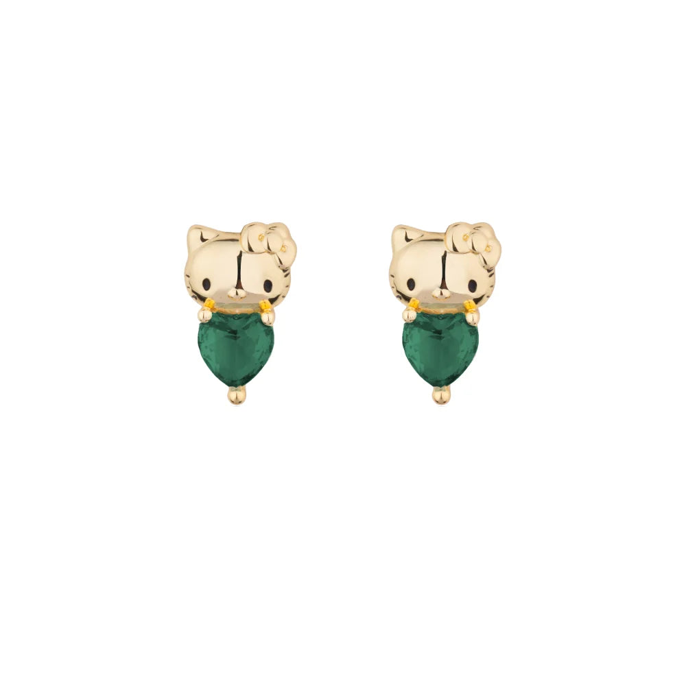Sanrio Hello Kitty May Birthstone Stud Earrings