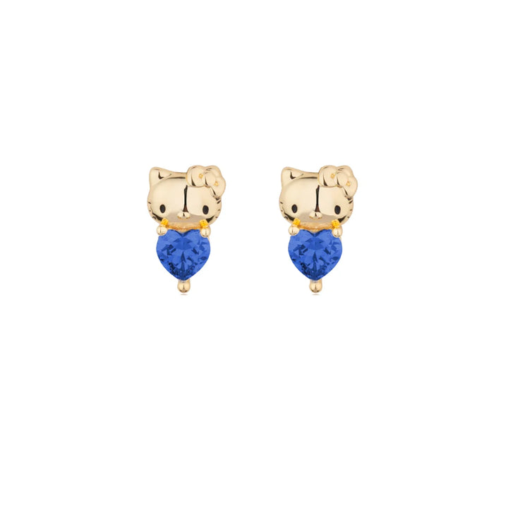 Sanrio Hello Kitty September Birthstone Stud Earrings