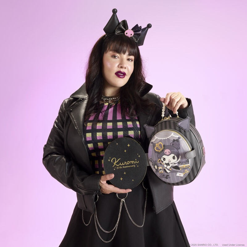 Sanrio Kuromi 20th Anniversary Cameo Mini Backpack by Loungefly