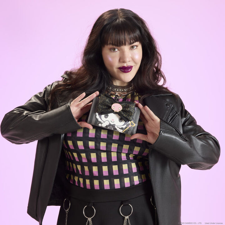 Sanrio Kuromi 20th Anniversary Flap Wallet by Loungefly