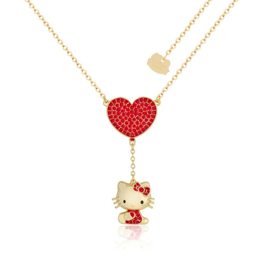 Sanrio Hello Kitty Crystal Heart Drop Necklace
