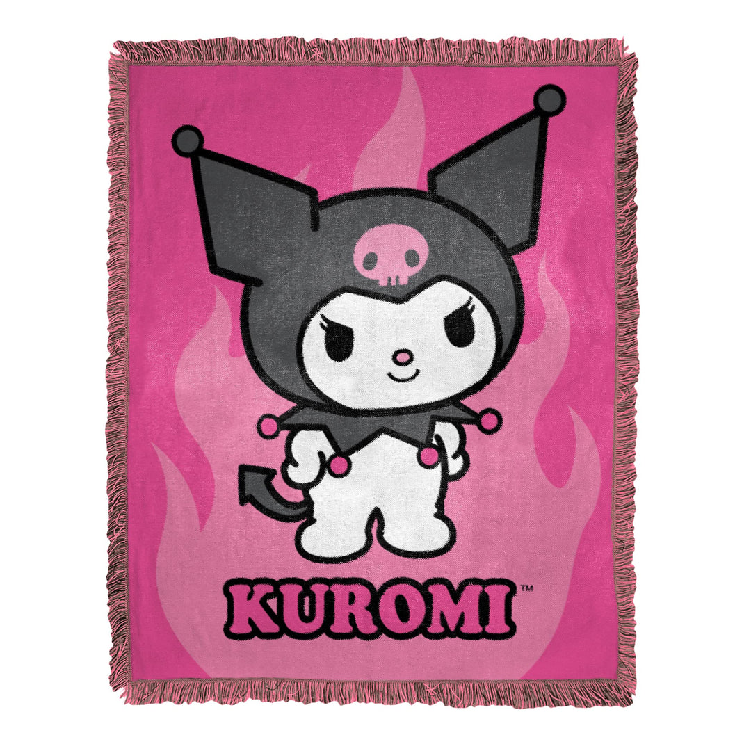 Sanrio Kuromi Woven Jacquard Throw Blanket