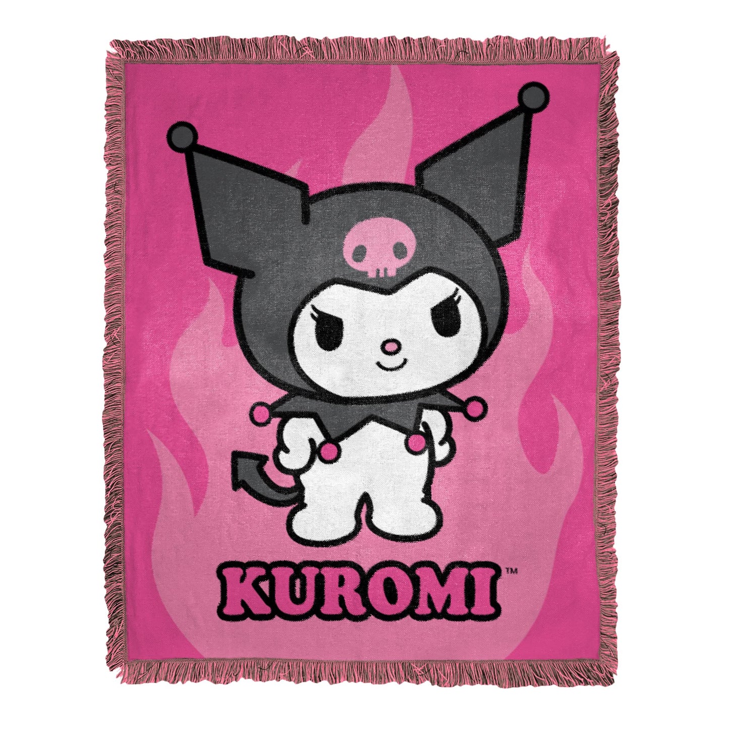 Sanrio Kuromi Woven Jacquard Throw Blanket
