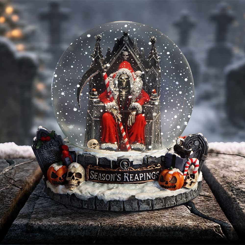Silent Nightmares: Seasons Reapings Horror Snow Globe