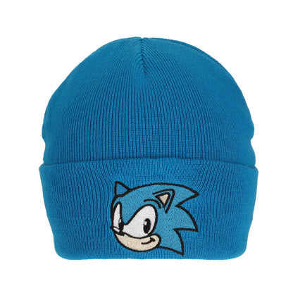 Sonic The Hedgehog Embroidery Cuff Beanie Hat