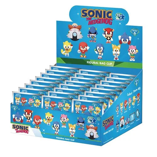 Sonic the Hedgehog 35th Anniversary Series 6 3D Foam Bag Clip Blind Bag