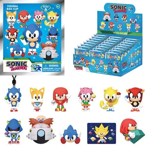 Sonic the Hedgehog 35th Anniversary Series 6 3D Foam Bag Clip Blind Bag