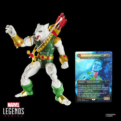 Spider-Man - Marvel Legends x Magic: The Gathering - Man-Wolf Action Figure plus Exclusive Foil Trading Card