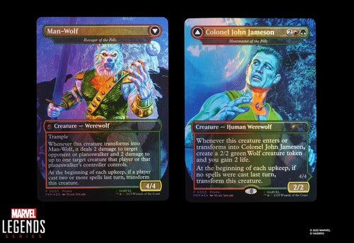 Spider-Man - Marvel Legends x Magic: The Gathering - Man-Wolf Action Figure plus Exclusive Foil Trading Card