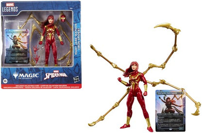 Spider-Man - Marvel Legends x Magic: The Gathering - Mary Jane Watson (Iron Spider) Action Figure and Exclusive Foil Trading Card