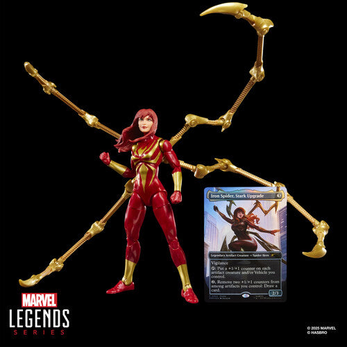 Spider-Man - Marvel Legends x Magic: The Gathering - Mary Jane Watson (Iron Spider) Action Figure and Exclusive Foil Trading Card