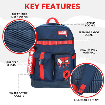 Spider-Man Classic Marvel 18.5” Adult Navy Backpack