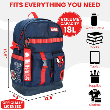 Spider-Man Classic Marvel 18.5” Adult Navy Backpack