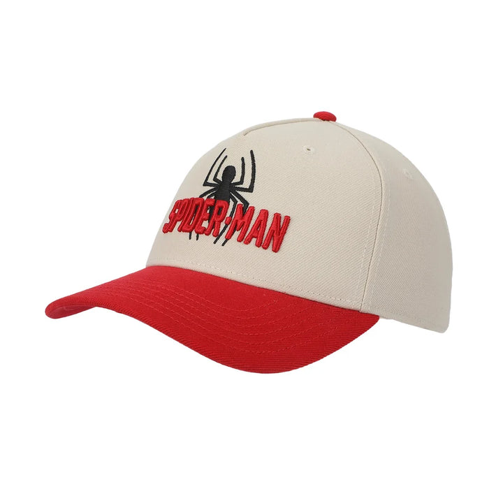 Marvel Spider-Man Spider Logo White &amp; Red Snapback Hat